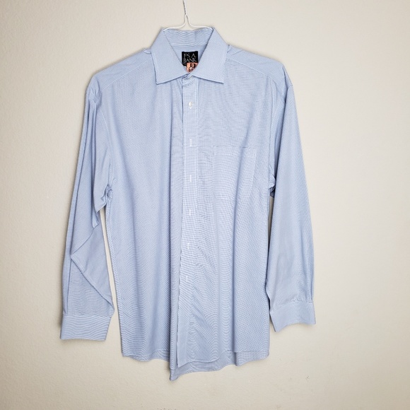Jos. A. Bank Blue and White Dress Shirt - Picture 1 of 4